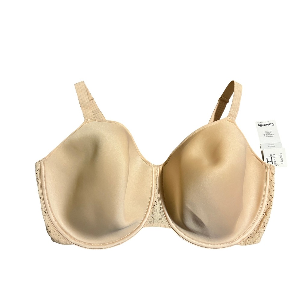 Chantelle C Magnifique Seamless Unlined Minimizer Bra 40H Nude Beige 1891 NEW